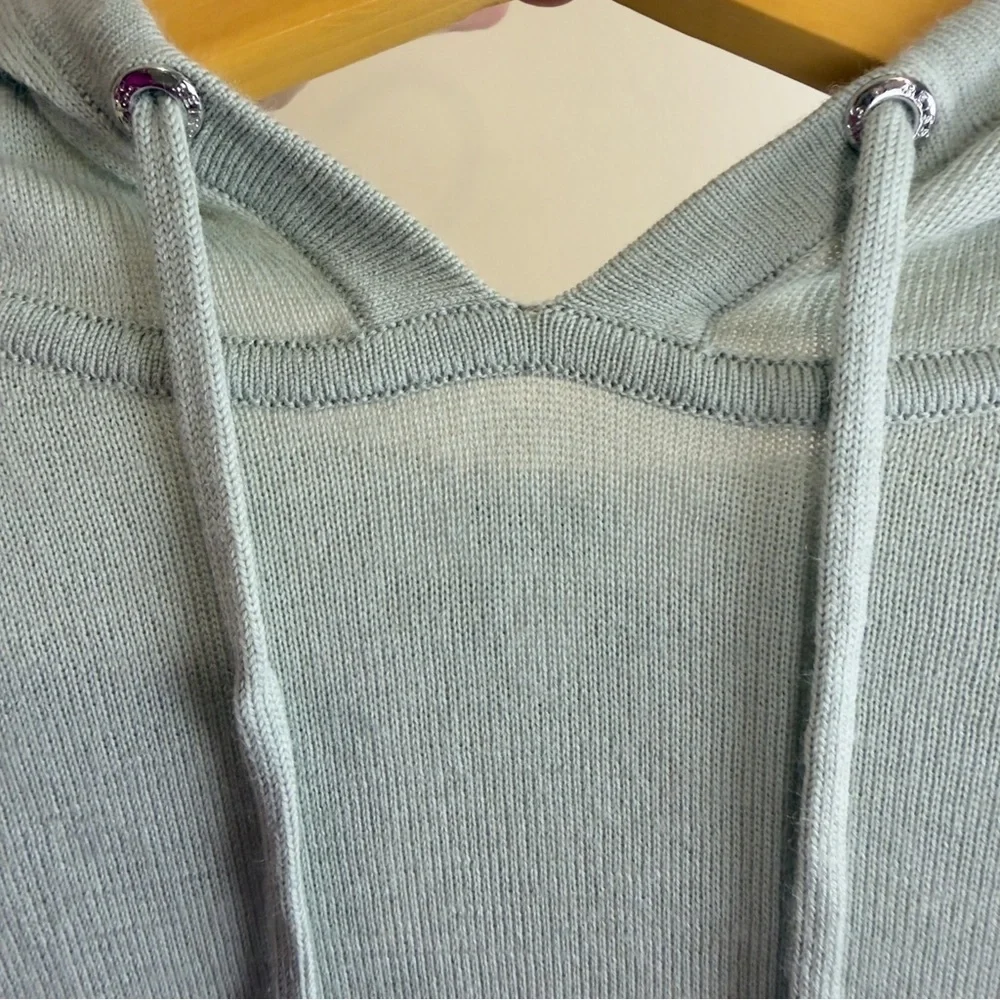Reiss Women’s Hoodie Extra Fine Wool Green Size S Casual Comfortable - Picture 4 of 12